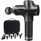 7 Heads Massage Gun LCD Display Fascia Gun Sport Therapy Deep Muscle Pain Exercising Relaxation Massager