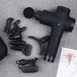 7 Heads Massage Gun LCD Display Fascia Gun Sport Therapy Deep Muscle Pain Exercising Relaxation Massager